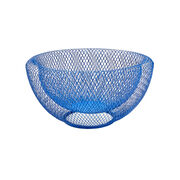 Blue wire mesh bowl